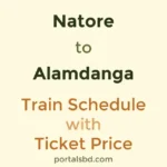 Natore to Alamdanga Train Schedule with Ticket Price