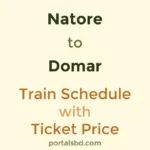 Natore to Domar Train Schedule with Ticket Price