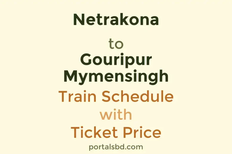 Netrakona to Gouripur Mymensingh Train Schedule with Ticket Price