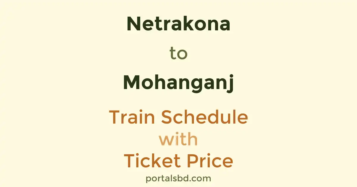 Netrakona to Mohanganj Train Schedule with Ticket Price