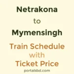 Netrakona to Mymensingh Train Schedule with Ticket Price