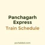 Panchagarh Express Train Schedule