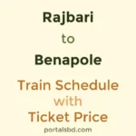 Rajbari to Benapole Train Schedule with Ticket Price