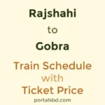 Rajshahi to Gobra Train Schedule with Ticket Price