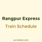 Rangpur Express Train Schedule