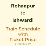 Rohanpur to Ishwardi Train Schedule with Ticket Price