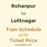 Rohanpur to Lolitnagar Train Schedule with Ticket Price