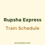 Rupsha Express Train Schedule