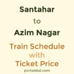 Santahar to Azim Nagar Train Schedule with Ticket Price