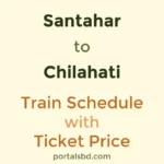 Santahar to Chilahati Train Schedule with Ticket Price