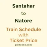 Santahar to Natore Train Schedule with Ticket Price