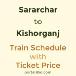 Sararchar to Kishorganj Train Schedule with Ticket Price