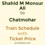 Shahid M Monsur Ali to Chatmohar Train Schedule with Ticket Price