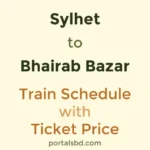 Sylhet to Bhairab Bazar Train Schedule with Ticket Price