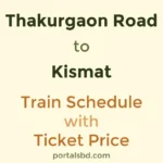 Thakurgaon Road to Kismat Train Schedule with Ticket Price