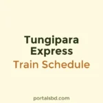 Tungipara Express Train Schedule