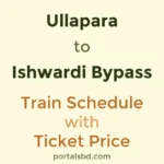 Ullapara to Ishwardi Bypass Train Schedule with Ticket Price