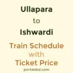 Ullapara to Ishwardi Train Schedule with Ticket Price